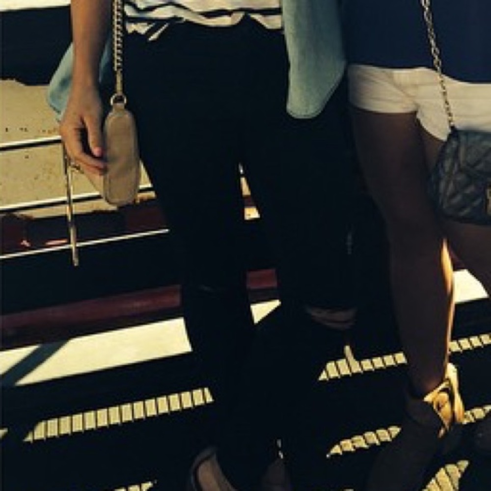 TopShop ripped black jeans